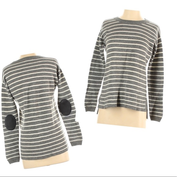 J. Crew Sweaters - j.Crew Merino Wool Stripy Hi-Low Tunic Swe…
